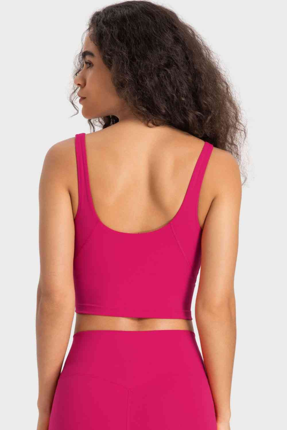 SHE REBEL - Deep V-Neck Crop Sports Bra | Available in 5 Colors